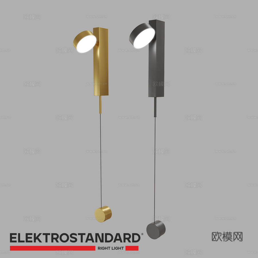 OM LED带调光器壁灯 Elektrostandard 43d模型下载