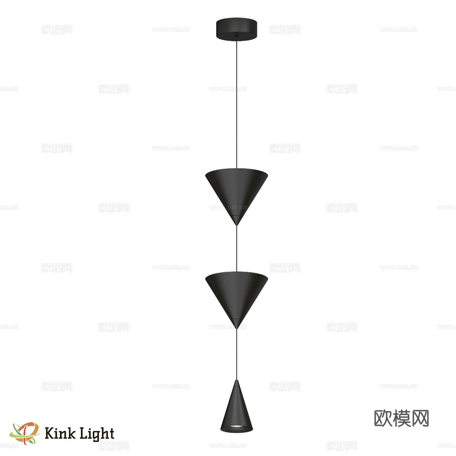 Rivi黑色吊灯08481-3A,19 OM3d模型下载