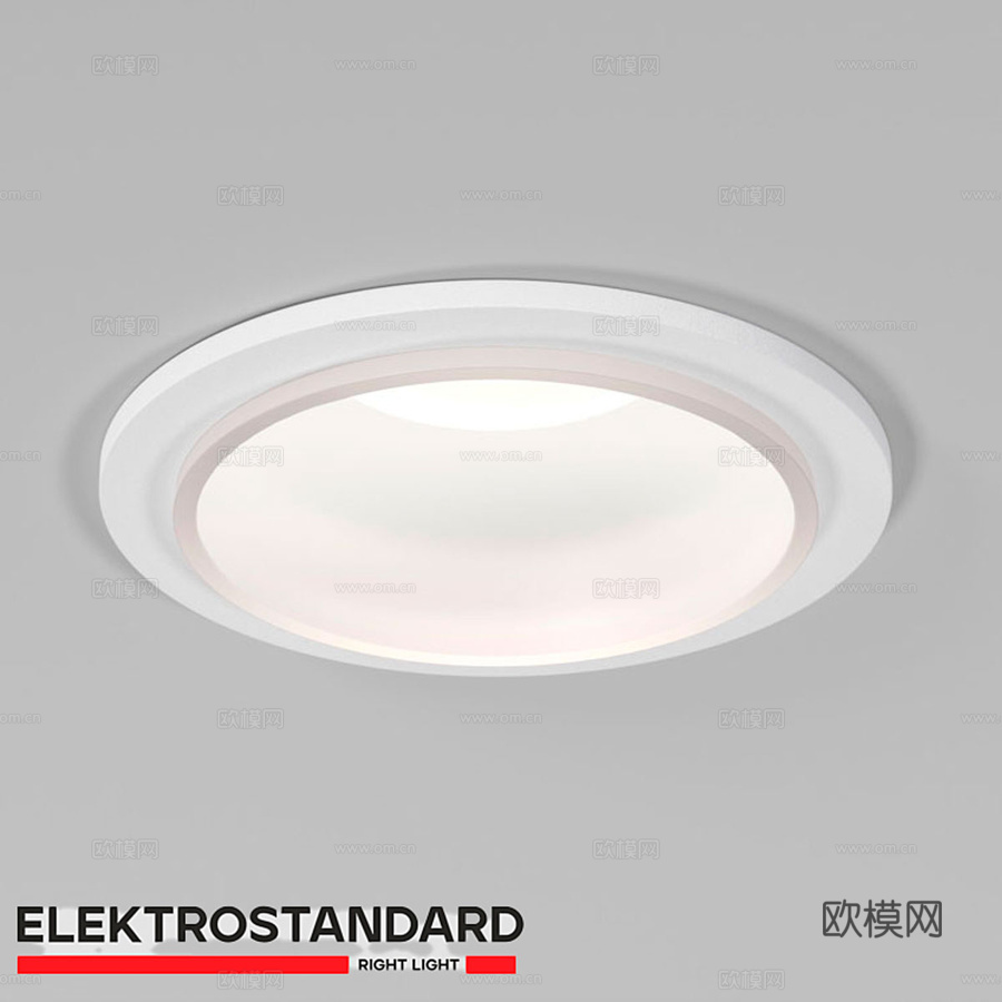 嵌入式灯具MilsGU10白色25010013d模型下载