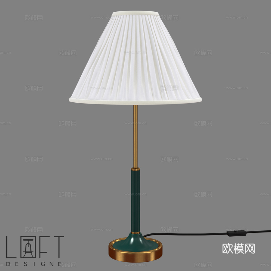 台灯 LoftDesigne 8433 型号3d模型下载