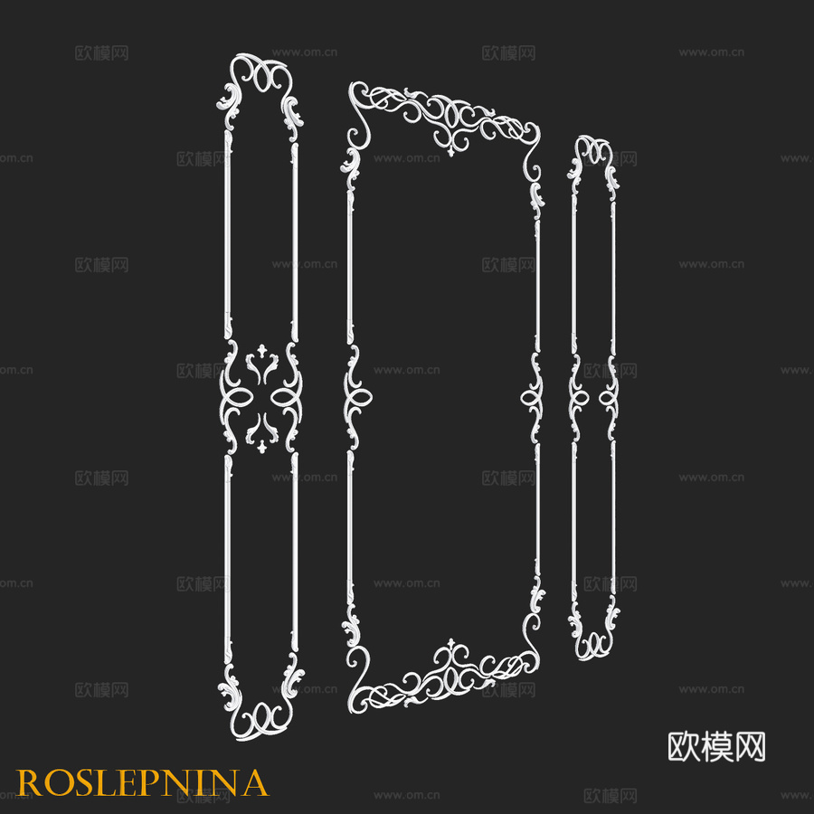 来自RosLepnina的ADELIA No. 2-3-4框3d模型下载
