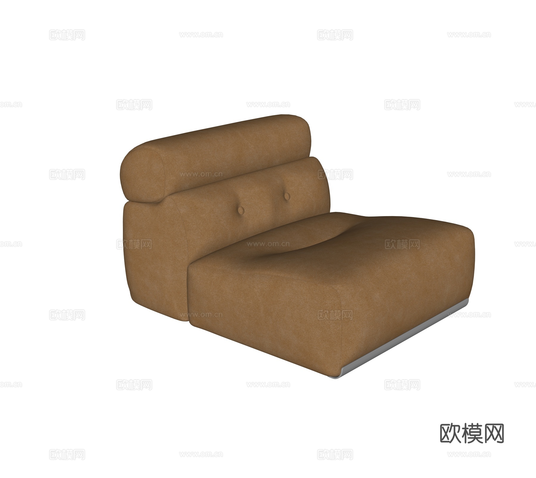 现代单人沙发su模型