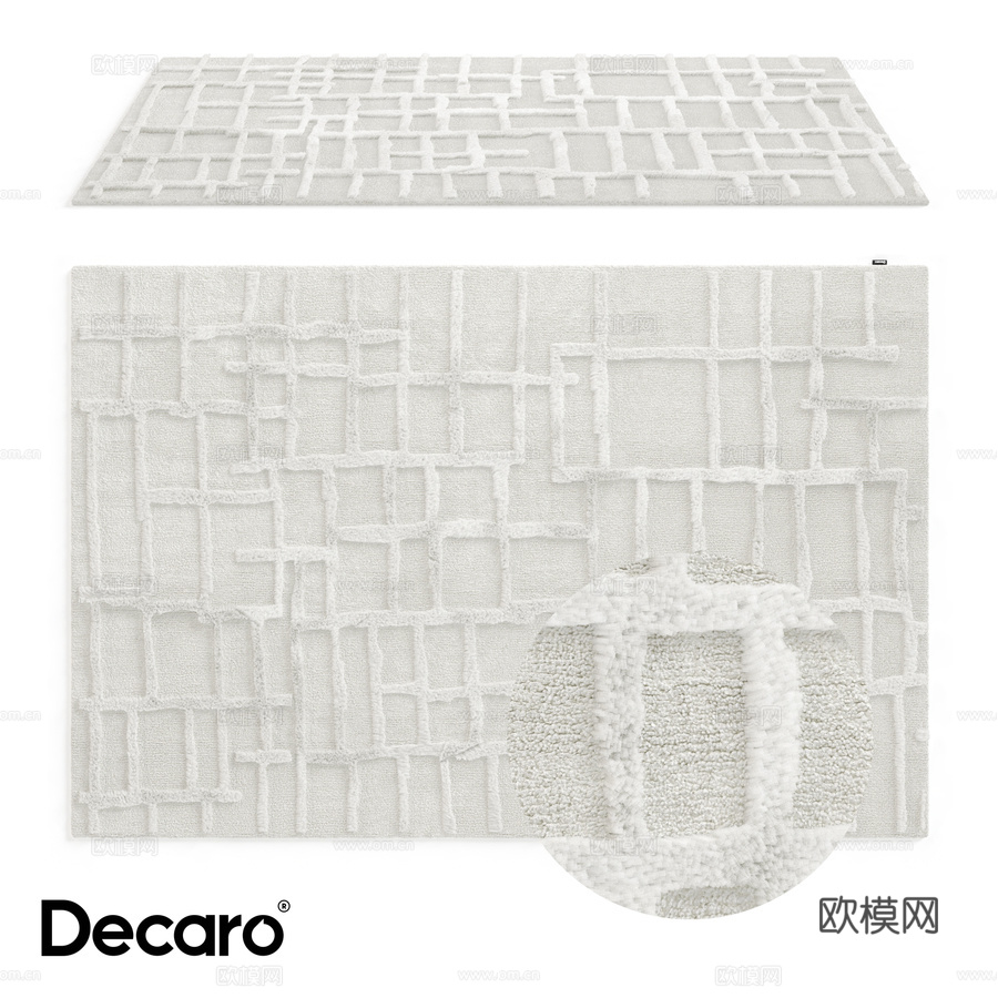 羊毛地毯 Decaro Rugs D1200053d模型下载