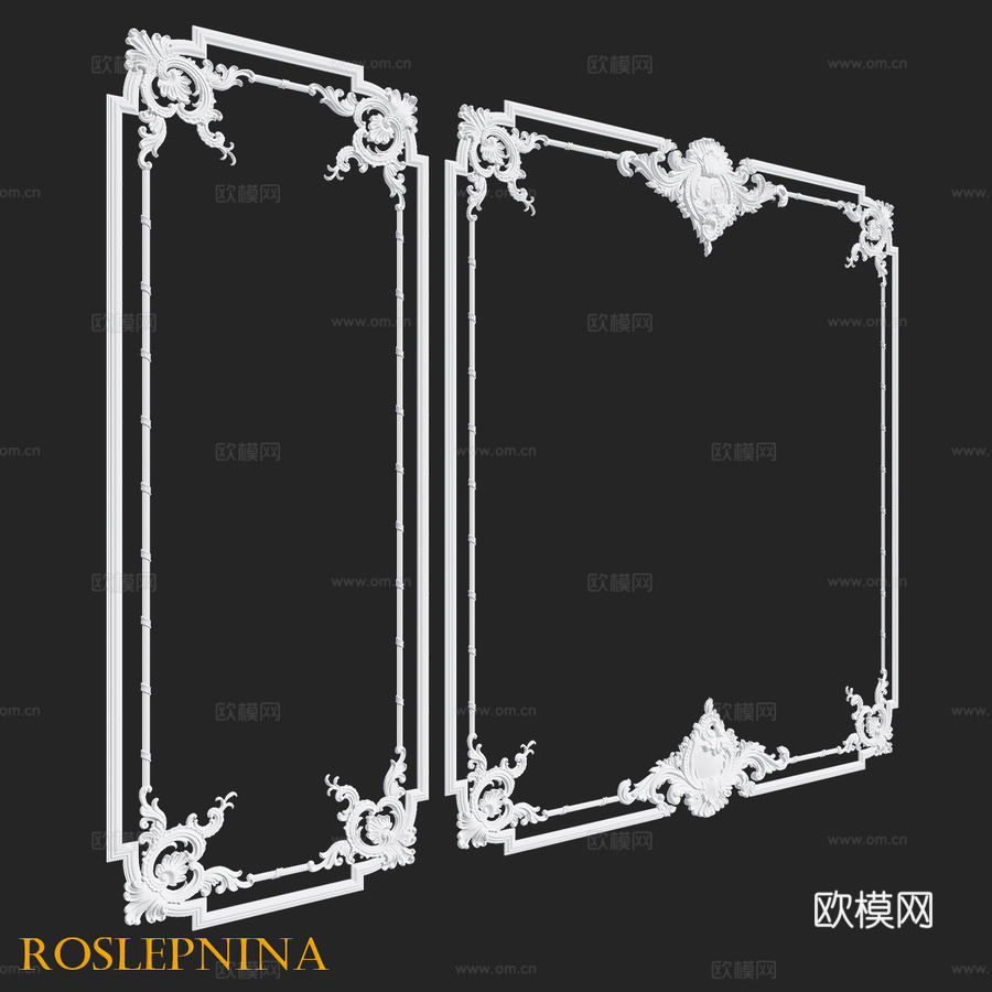 RosLepnina框架女王系列1-2款3d模型下载