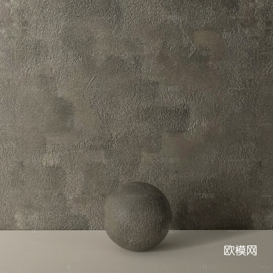 多层装饰涂料 mka 涂料基底3d模型下载