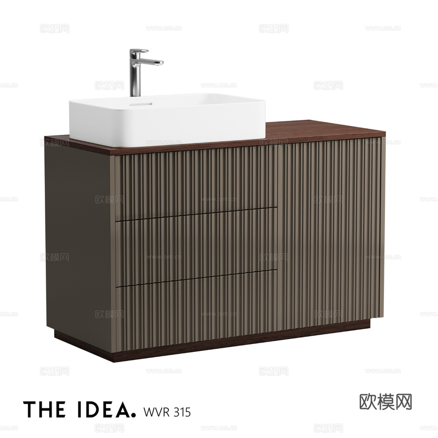 OM THE-IDEA 浴室柜 WVR 3153d模型下载