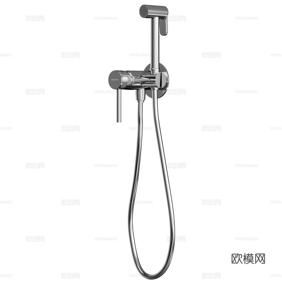 艾伦布劳Priority 2.0卫生淋浴龙头3d模型下载