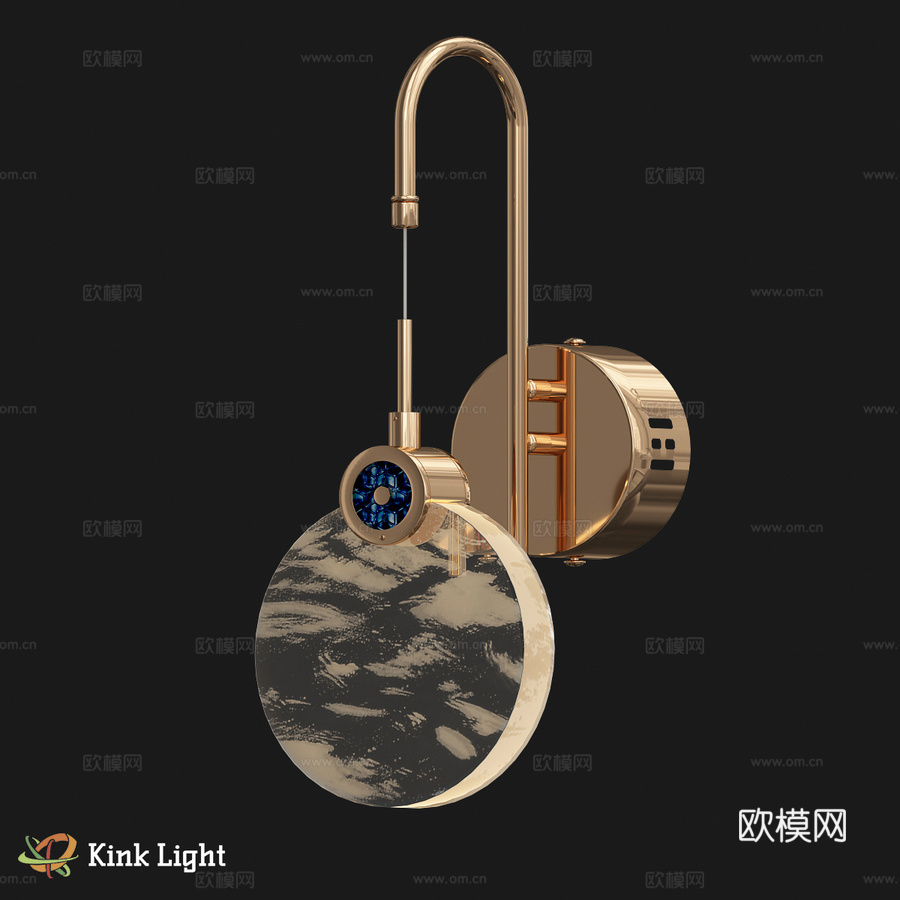壁灯 Vixy 金色 07857.33 OM3d模型