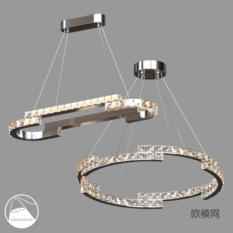 LampsShop.ru L1811 吊灯哥白尼3d模型下载