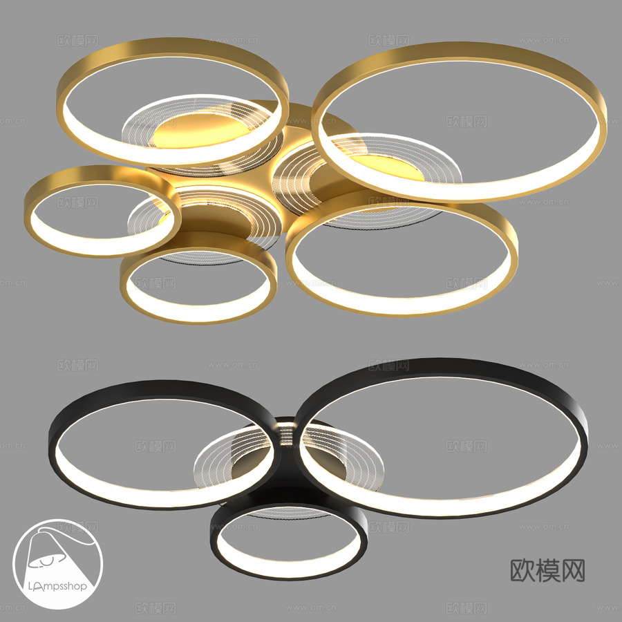 LampsShop.ru PL3215 浪漫吊灯3d模型下载