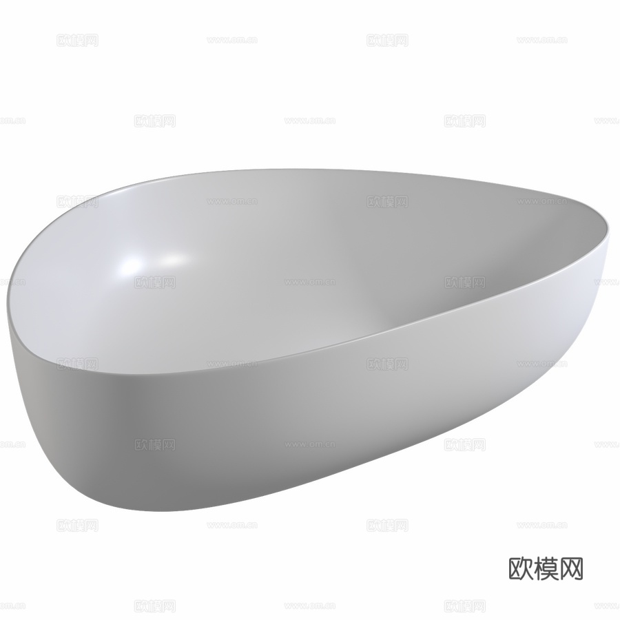 人造石浴缸 ABBER Stein AS96083d模型下载