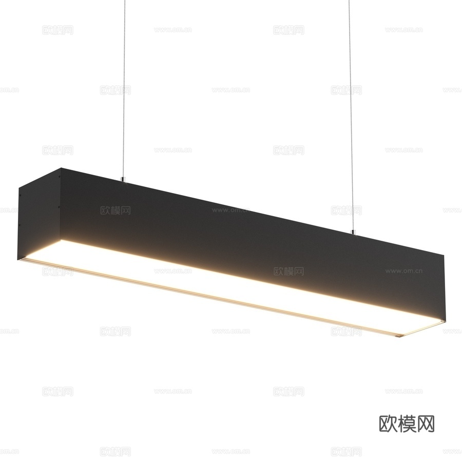 OM 悬挂式线性LED灯具 75x753d模型下载