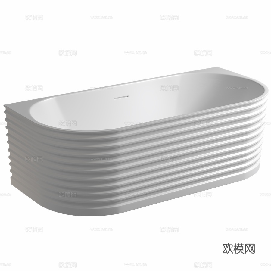 人造石浴缸 ABBER Stein AS96523d模型下载