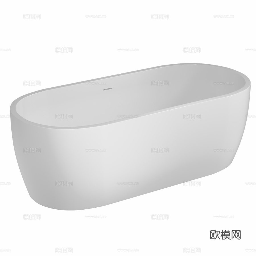 亚克力浴缸ABBER AB9219白色3d模型下载