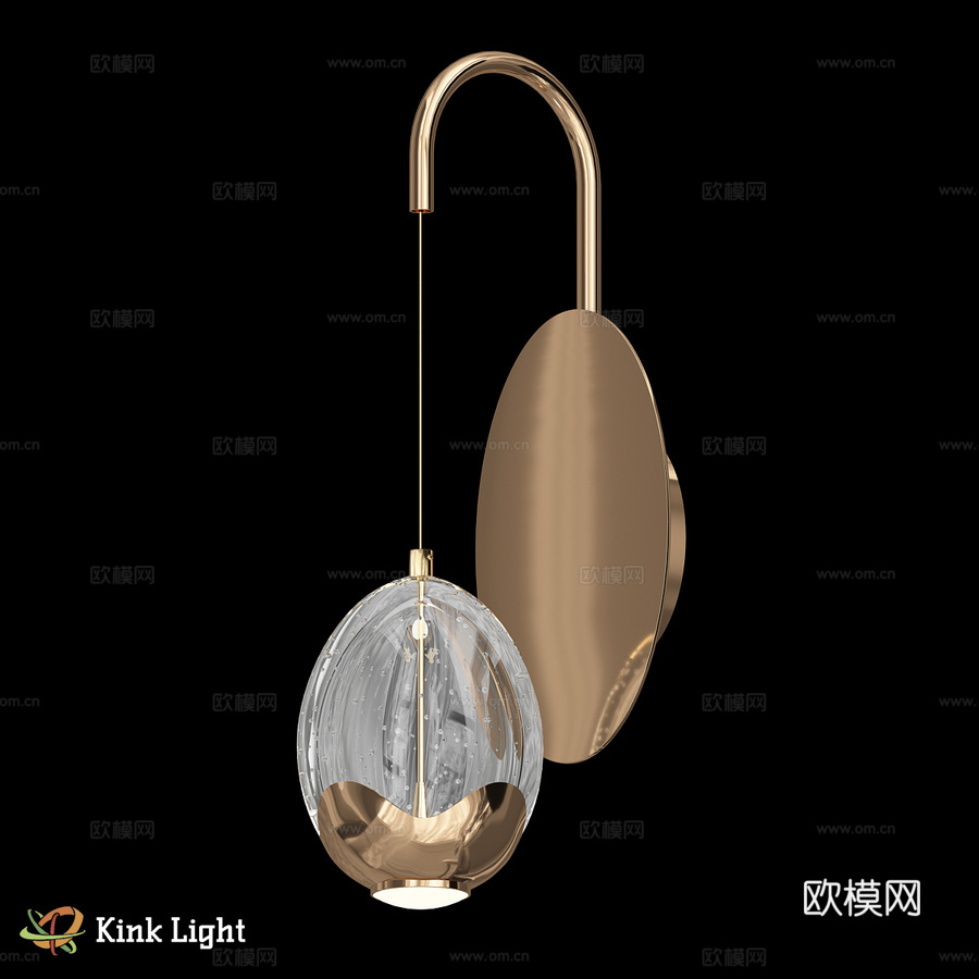 壁灯 Bertie 金 07866.33 OM3d模型