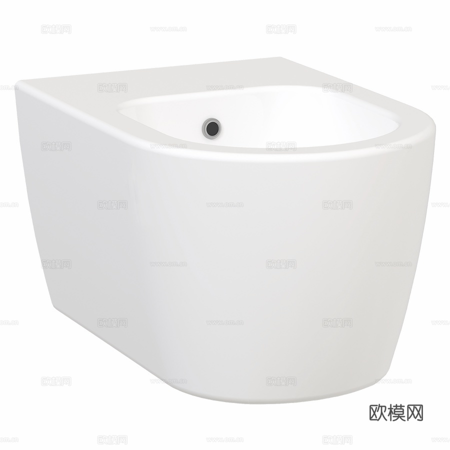 OM 壁挂式坐浴盆 STWORKI Nottville K33d模型3d模型下载