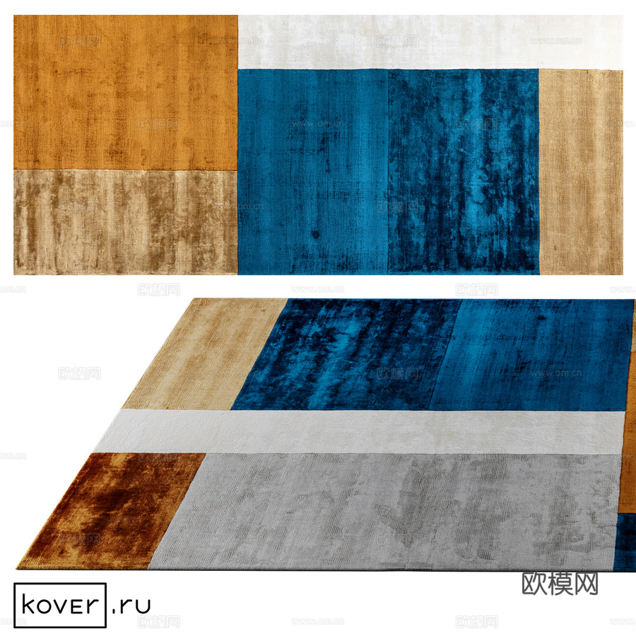 地毯 ROSERA RSR04-GLD-MLT Art de3d模型下载
