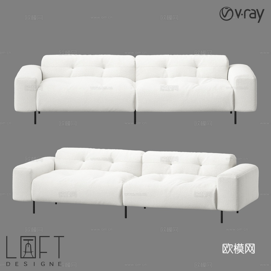 沙发 LoftDesigne 35773 型号3d模型下载