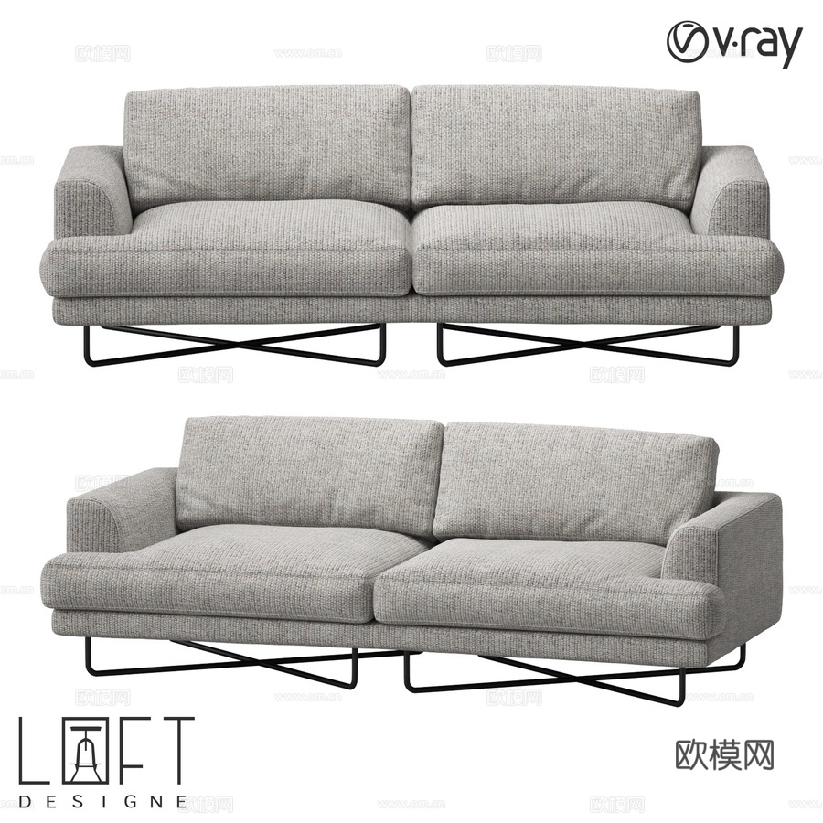 沙发 LoftDesigne 35776 型号3d模型下载