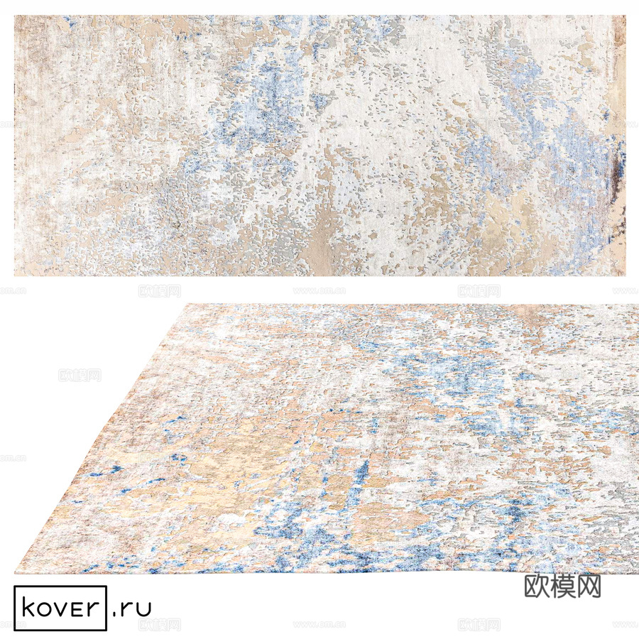 地毯 CHROME GOLD PAINT-ABSTRACT-3d模型下载