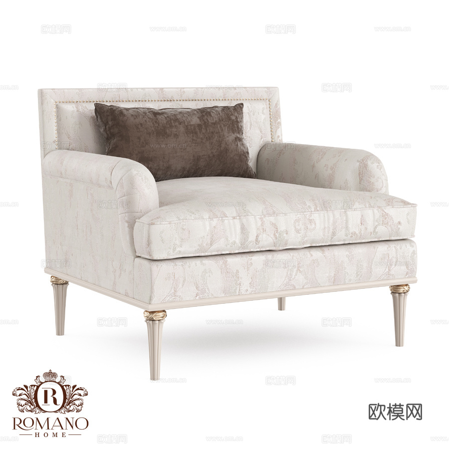 (OM) Alberto扶手椅 Romano Home3d模型3d模型下载