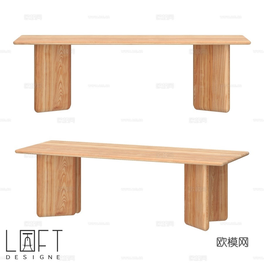 LoftDesigne 61240 款餐桌3d模型