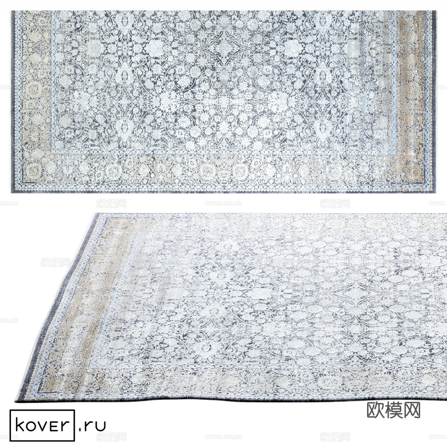 SALVATORE公寓地毯 DG86A-GRE-YEL Ar3d模型下载