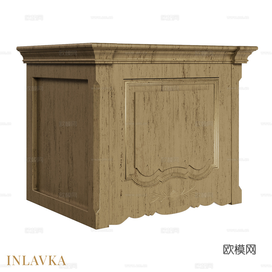 OM 经典风格窄型抽油烟机壁柜3d模型下载