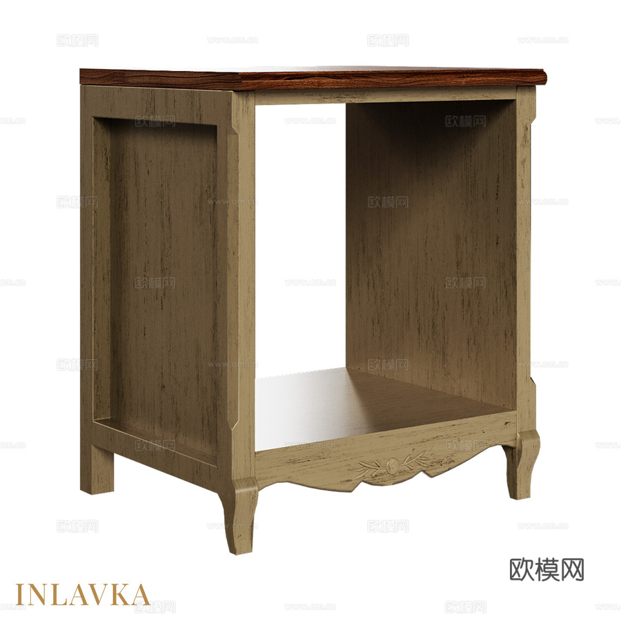 经典风格的OM烤箱下厨柜3d模型