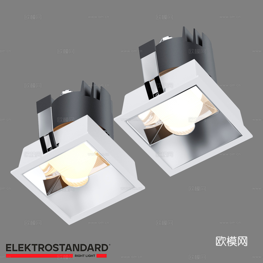 LED吸顶灯 Inline 10W 白色镀铬 25091 L3d模型下载