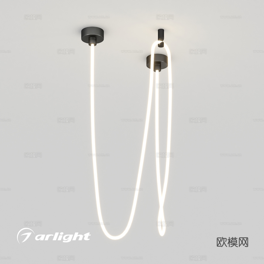 OM灯具 SP-TROPIC-表面安装-R18-L5000-3d模型下载