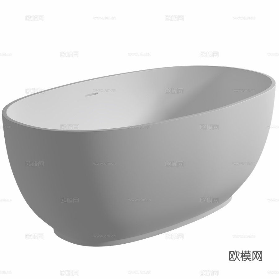 人造石浴缸 ABBER Stein AS96413d模型下载