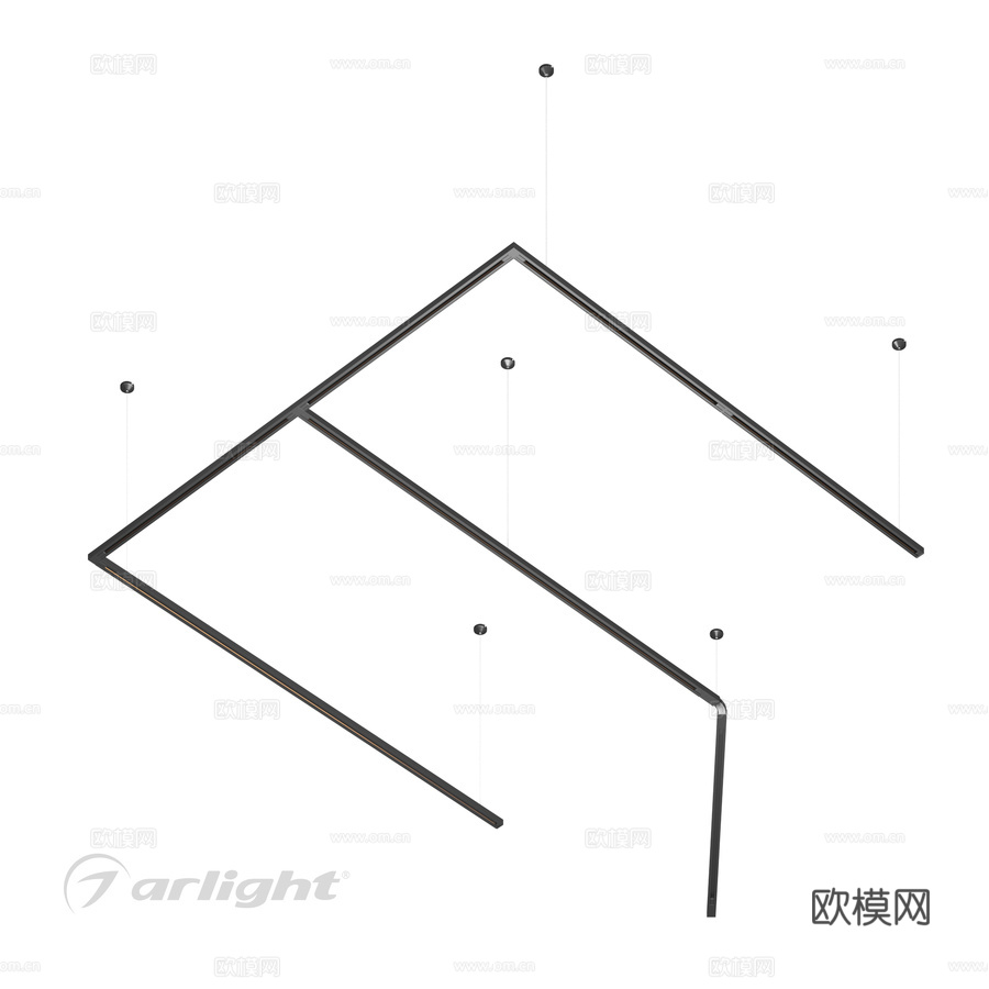 OM轨道系统LGD-2TR顶悬式3d模型下载