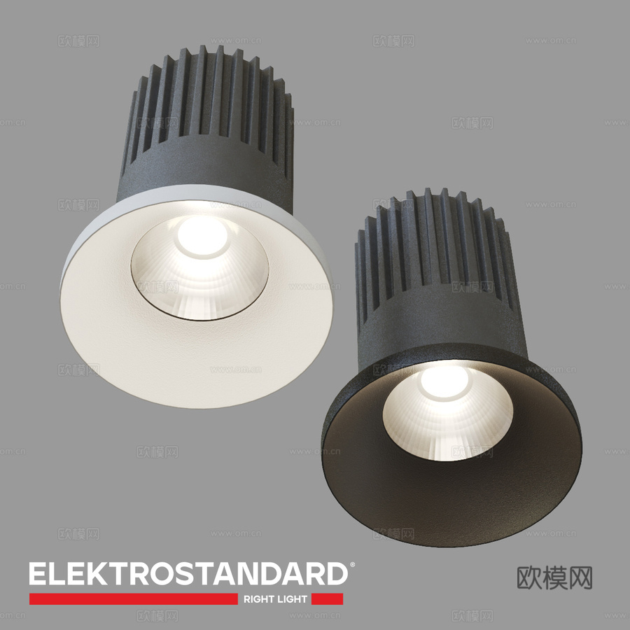 OM嵌入式LED射灯Elektrostandard 25023d模型下载