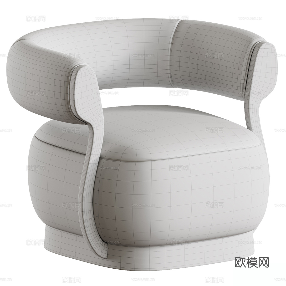 单椅 休闲椅 梳妆椅3d模型下载（渲染图2）