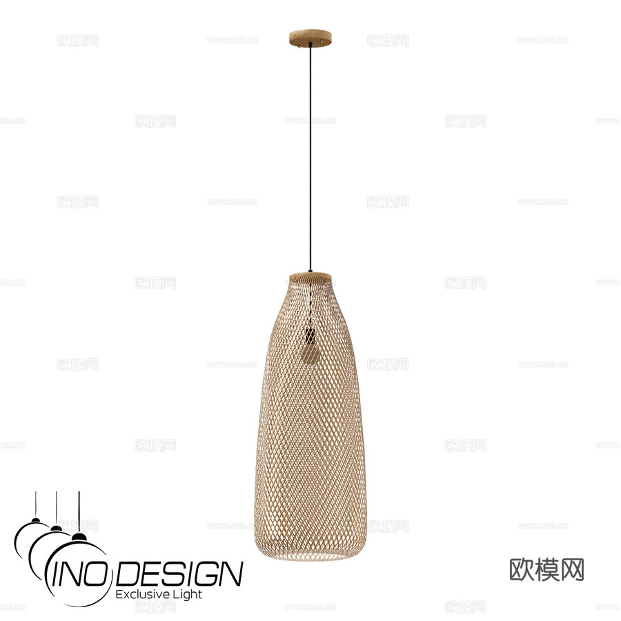 OM Inodesign 藤编灯 44.72303d模型下载