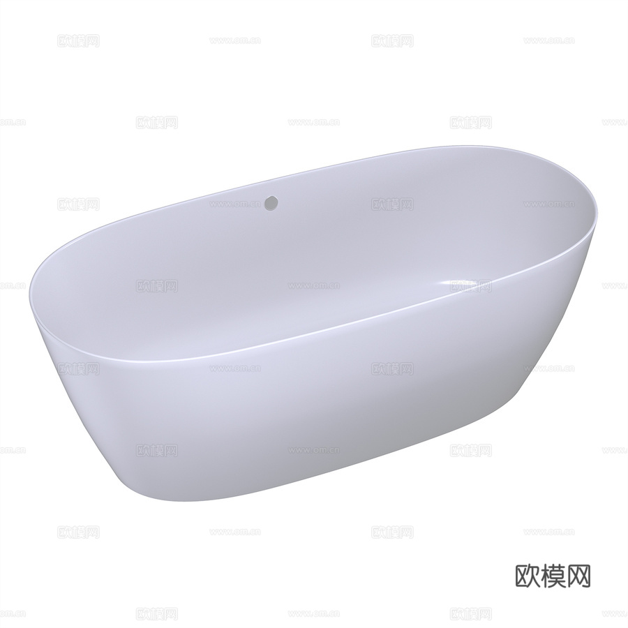 带溢流口的SOFIA LIGHT浴缸3d模型下载