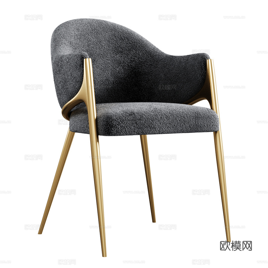 教练椅3d模型下载