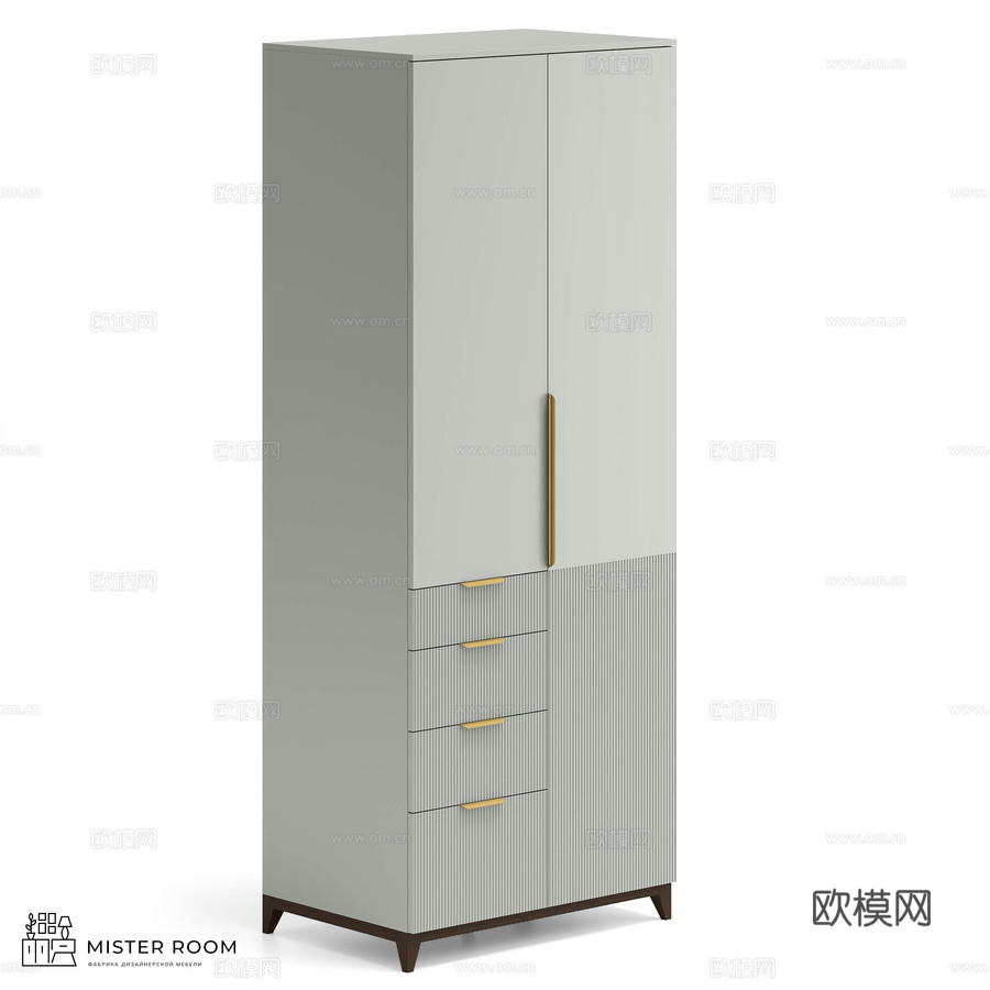 OM Mister Room 衣柜 DIAMOND WOOD3d模型下载