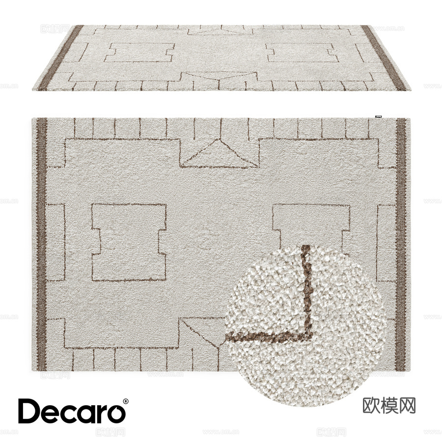 羊毛地毯 Decaro Rugs D1000013d模型下载