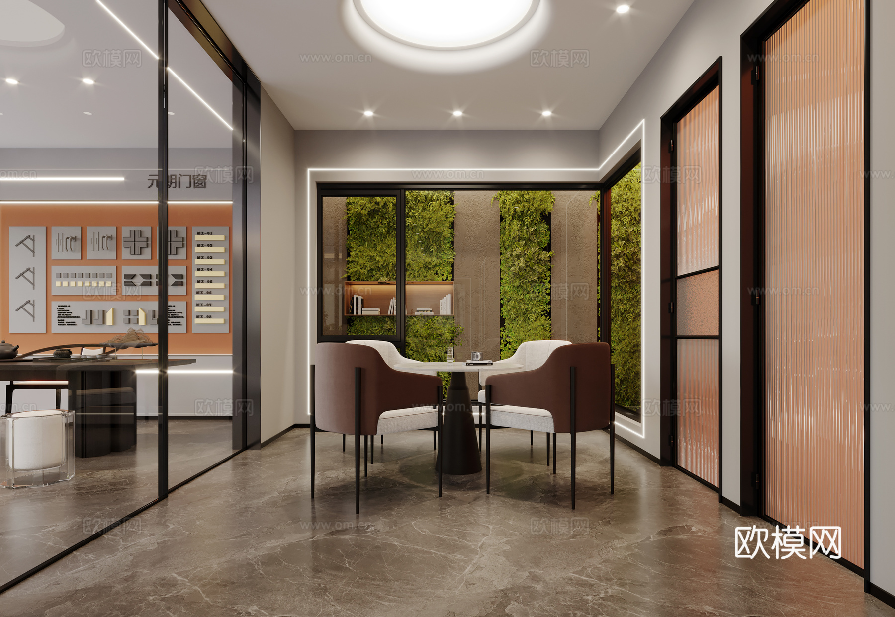 门窗展厅3d模型下载（渲染图3）
