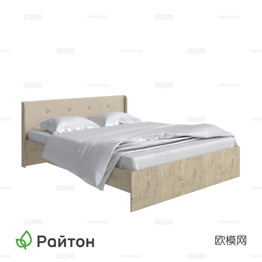 带罩Practica床3d模型下载