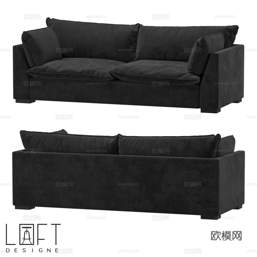 沙发LoftDesigne 32170型号3d模型下载