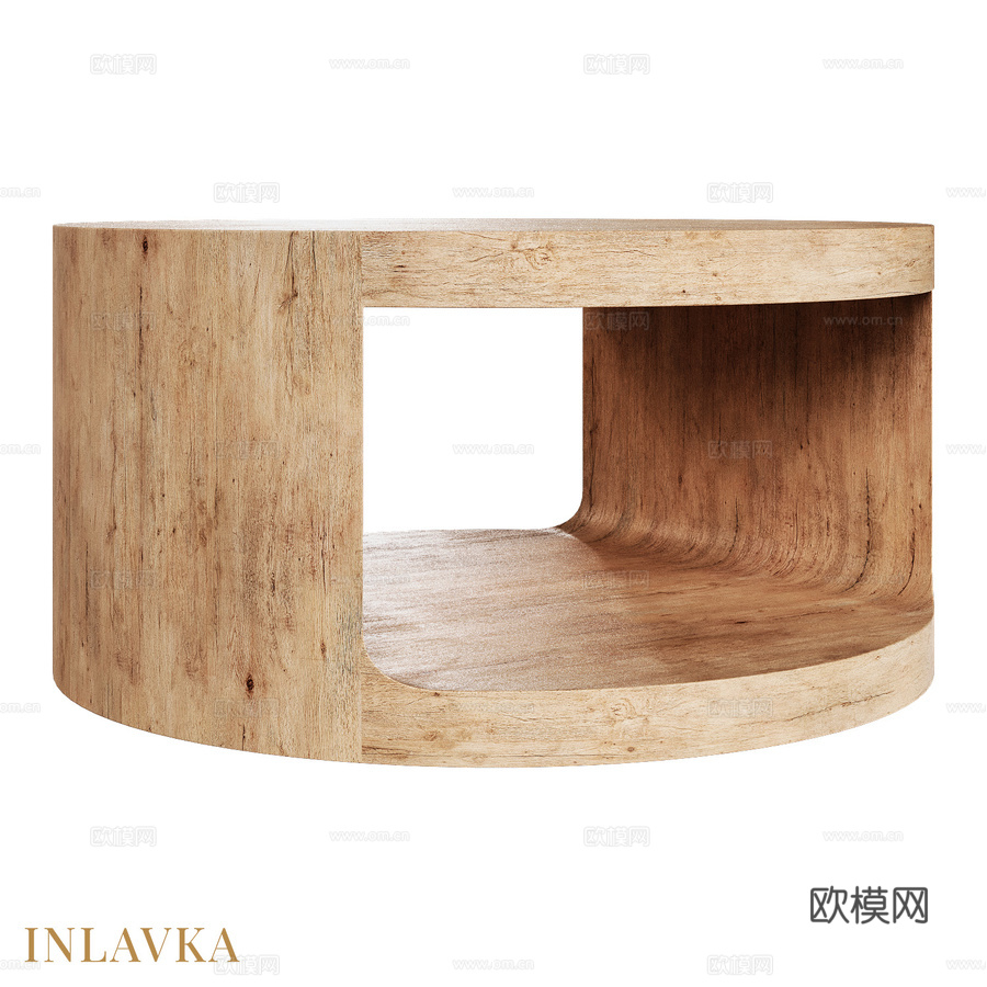 OM现代风格圆形咖啡桌3d模型