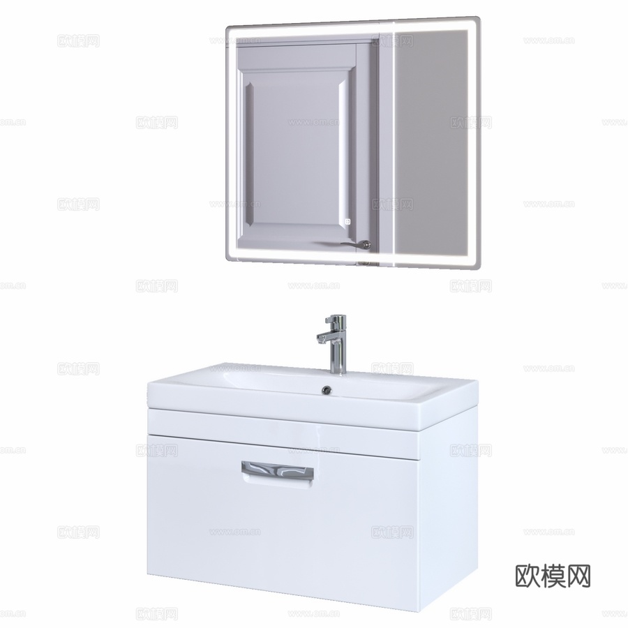 OM Estea_400_500_600_800_白色3d模型下载