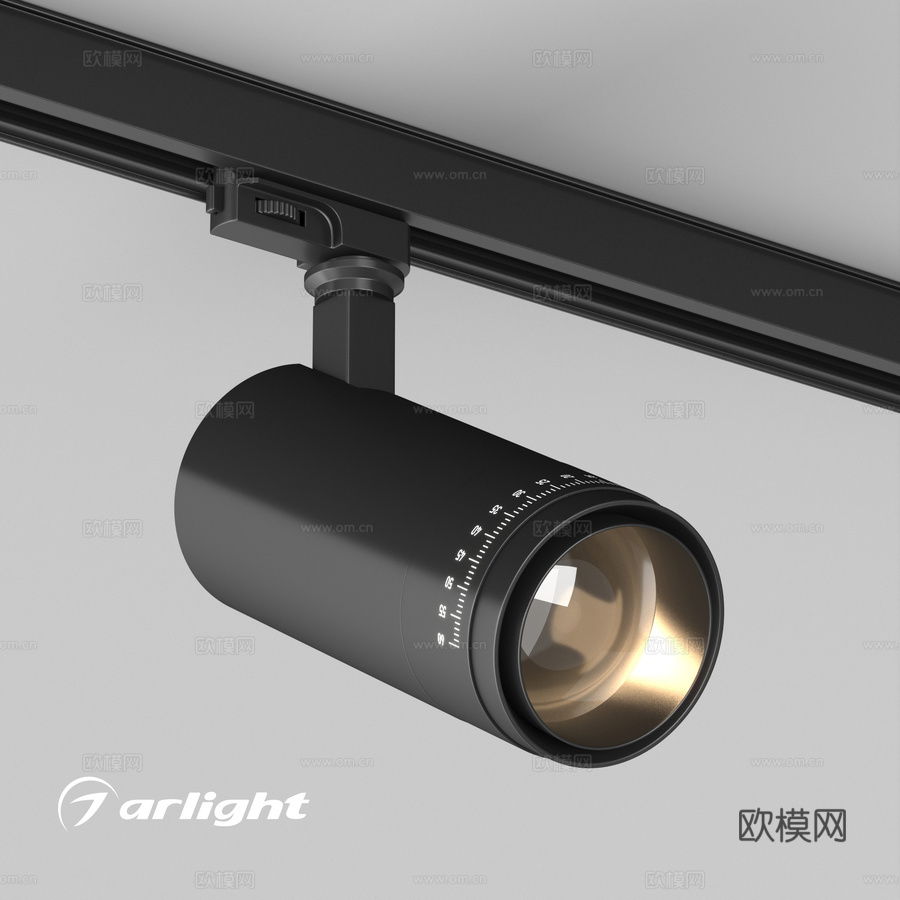 OM 灯 LGD-CALIPSO-4TR-R85 和可变角度3d模型下载
