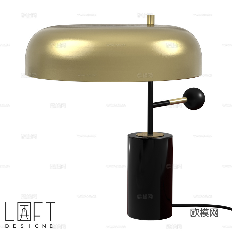 台灯 LoftDesigne 8453 型号3d模型3d模型下载