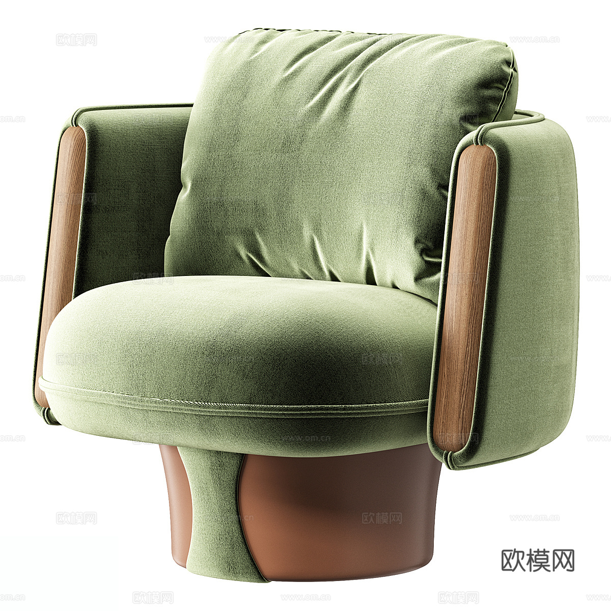 单椅 休闲椅 梳妆椅3d模型下载（渲染图1）