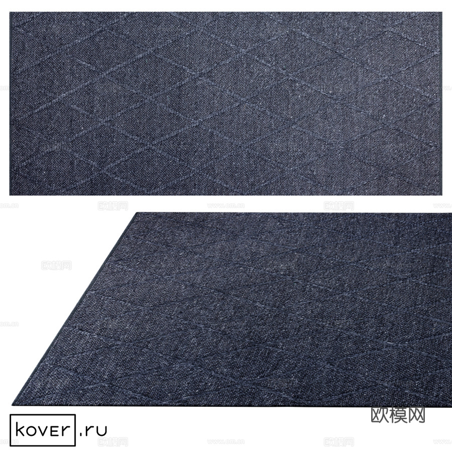 地毯“海岸钻石地毯”水洗黑 Art de Vivre3d模型下载