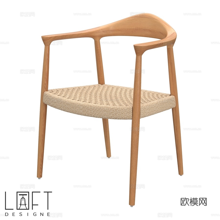 LoftDesigne 40613型号椅子3d模型下载